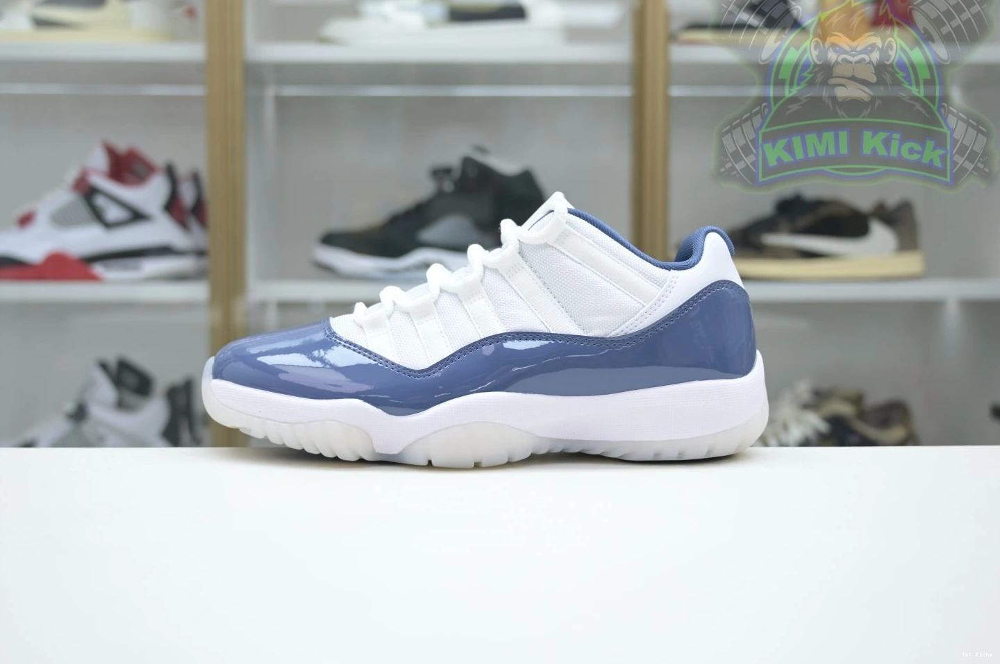 1st Kicks Low“Diffused Blue” 1869 Jordan Comfortable 11 Kimikick Jordan Air 1120